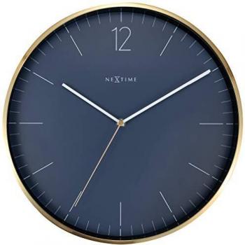 Nextime Wanduhr Vintage Blue Ø 34 cm