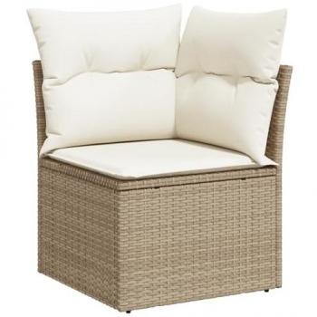 Collection Jardin 12 pcs VidaXL Rattan Acacia avec Coussin Beige