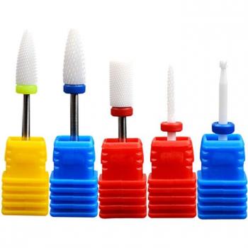 Set Fraises & Mèches pour Vernis Gel 5 unités