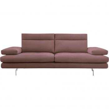 CALIA ITALIA 3‑Sitzer „Toby Wing“ – Sitzkomfort, elegant, chromchrom Fußdesign
