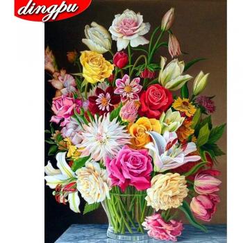 Gemstone Flower Diamond Painting – 20x30cm Kit