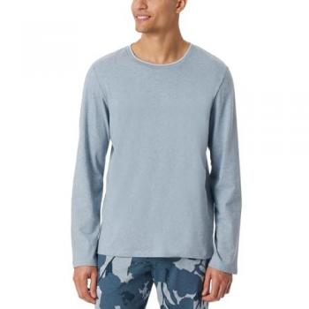 Schiesser Herren Langarm Pyjamaoberteil hellblau Größe 50