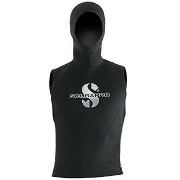 ScubaPro 2.5mm/0.5mm Unisex Hooded Vest (Black, X-Large) by Scubapro