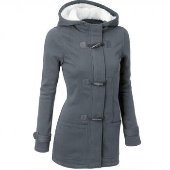 FEITONG Moda mujeres windbreaker Ropa de calle Calentar Lana Delgado Largo Capa Chaqueta Zanja