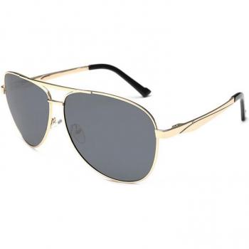 Gafas de sol para hombre 160mm polarizadas con bisagra de primavera y estuche incluido