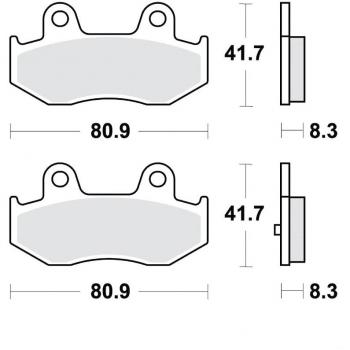 Kit de plaquettes de frein TRW MCB746SRM