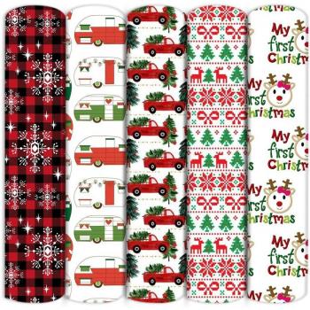 50x140cm Christmas Polyester Cotton Fabric Pack