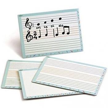 Pizarra blanca Faibo doble cara pentagrama