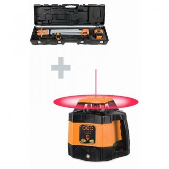 GEO FENNEL – Pack Laser Rotatif FL 220HV (Trépied, Mire & Valise) – 220000‑BC