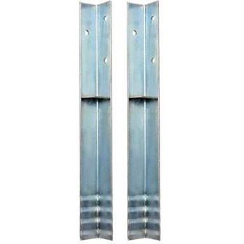 VidaXL Ground Anchors, 2 pcs, Galvanized Steel, 5x5x50 cm