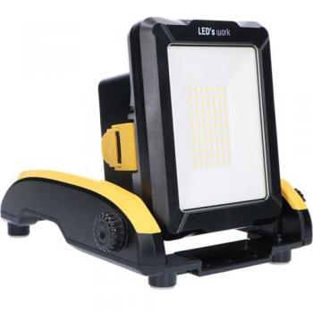 Luz de construcción LED 20W 2900 lm 5000K IP54, dimmer, con batería 18‑21V