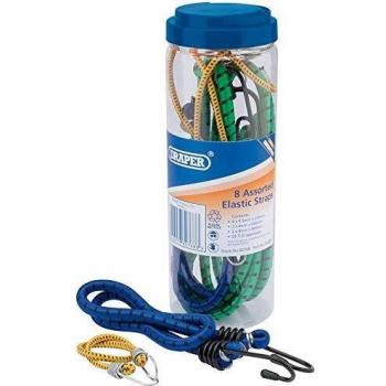 Draper 82768 8 Pieces Assorted Bungee Straps