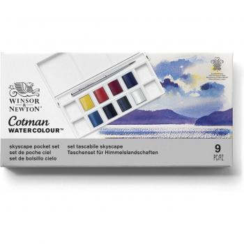Winsor & Newton Taschenset Aquarellfarben für Himmel