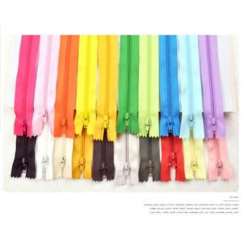 50 pcs Color Mix Nylon Zippers 9 Inch