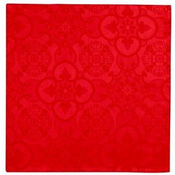 Lot de 6 Serviettes de Table Jaquard Cotton Peigné Vermeil 47 cm, Vent du Sud, Faro