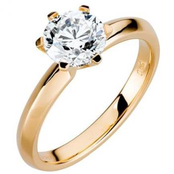 Orolino Goldring 750 mit natürlichem Brillant 1,50ct