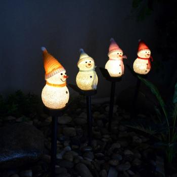 Luz Nocturna de Navidad con Nieve Encendida