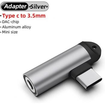 Adaptador USB-C a 3,1 mm + jack 3,5 mm para móviles