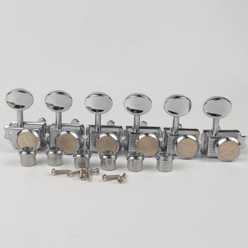 GUYKER Klassische Nickel/Chrom Gitarrenmechaniken mit Schnurlöchern für ST TL Modelle