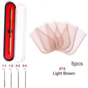 Alileader Wig Making Ventilating Needles with Holder