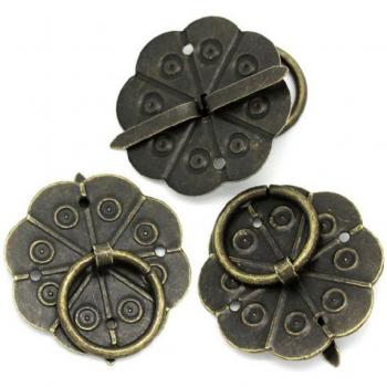 Manijas de Gabinete Vintage de Bronce
