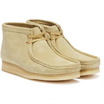 Clarks, Lace-up Boots, male, Beige, Size: 9 US Timeless Wallabee Moccasin