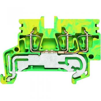 Bloc de jonction Weidmüller ZPE 2.5N/3AN 1933770000, 50 pièces, vert-jaune