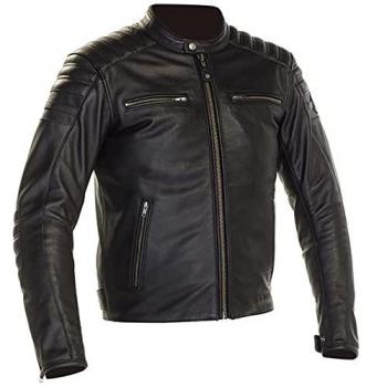 Richa Daytona 2 Negros: Chaqueta de Cuero para Motociclista