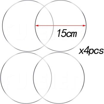 Multi‑Size Acrylic Cake Trays – 5/10/15/20/25 cm