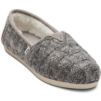 Toms Women's Grey Alpargata Slippers with Cloudbound