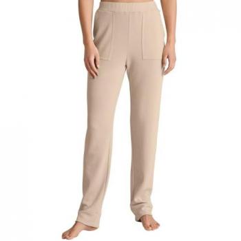 CALIDA Damen Pyjamahose Lounge Cosy, 1-tlg, Beige
