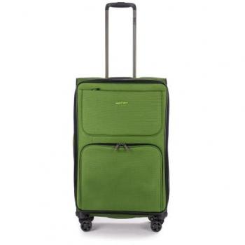 Stratic Weichgepäck-Trolley Bendigo Light Plus 4 Rollen grün