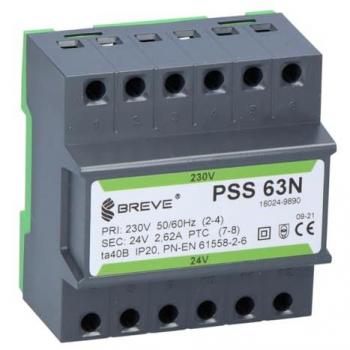 Transformateur monophasé IP30 63N 230/24V