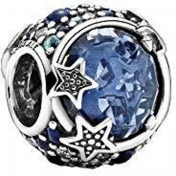 Pandora Charm a Forma di Stella Blu con Cristalli e Zirconi su Argento Sterling – 799209C01