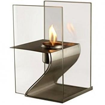 Cheminée de table PURLINE HERA en acier inoxydable