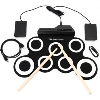 Batería Electrónica USB con Pedal de Pie
