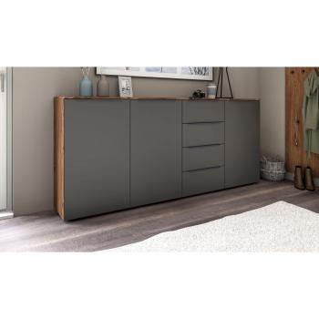 Highboard Tom, 200 cm, graphitfarben