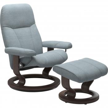 Stressless® Relaxsessel »Consul« mit Hocker, Classic Base, Größe M, Wenge