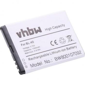 Vhbw 1300mAh Akku für Nokia N97 Mini und E-Serie