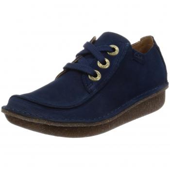Clarks Damen Funny Dream Derbys, Blau, Größe 36