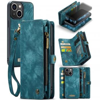 Funda de cuero azul para iPhone 13 Mini Caseme