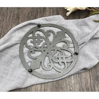 Dicke Gusseisen Trivet Vintage für warme Speisen