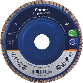 Piastra abrasiva long life CER conico Ø125 mm – Garant