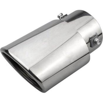 1 Piece Stainless Steel Chrome Exhaust Tip for Toyota Prius Auris Hilux