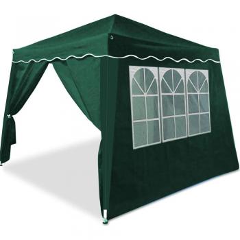 Pavillon pliable Capri Vert 3x3m avec 4 murs