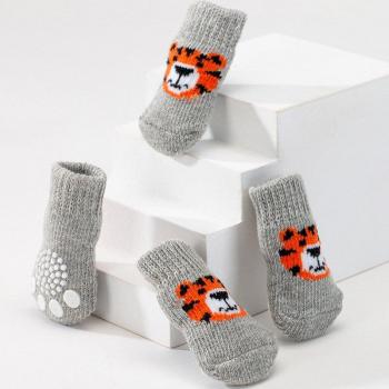 Stylish Waterproof Dog Socks with Non-slip Sole