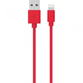 Wow Câble Lightning 1 m – Charge et Sync – Rouge – 2,4 A