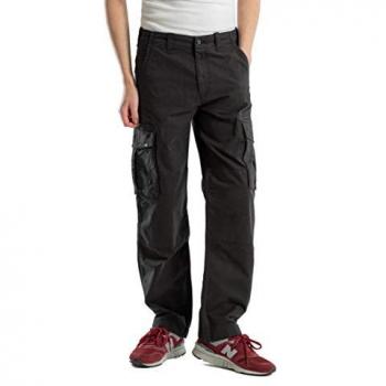 Pantaloni Reell Flex Cargo in Nero