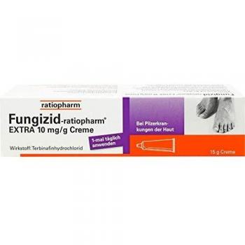 Fungizid-Ratiopharm Extra Creme zur Behandlung von Fußpilz, 15 g