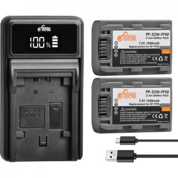 Sony NP-FP50 Power Supply and Charger